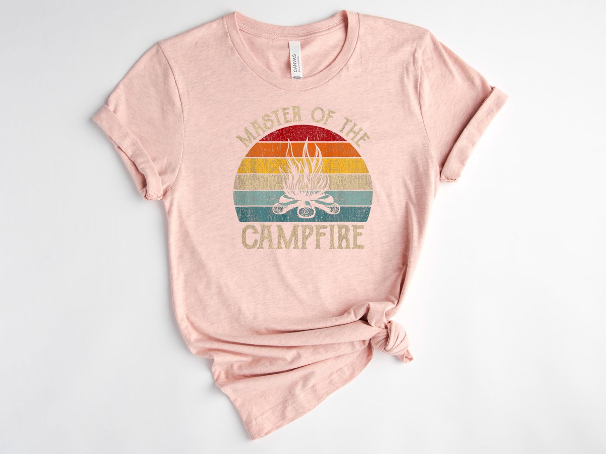 Lykke Master of The Campfire T-Shirt | Natuurliefhebber | Camping Kleding | Zomervakantie | Katoen | Maat XL